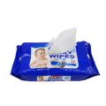 High Quality Alcohol Free 100pcs Per Pack Cleaning Wet Tissues Unscented for Baby and Adult